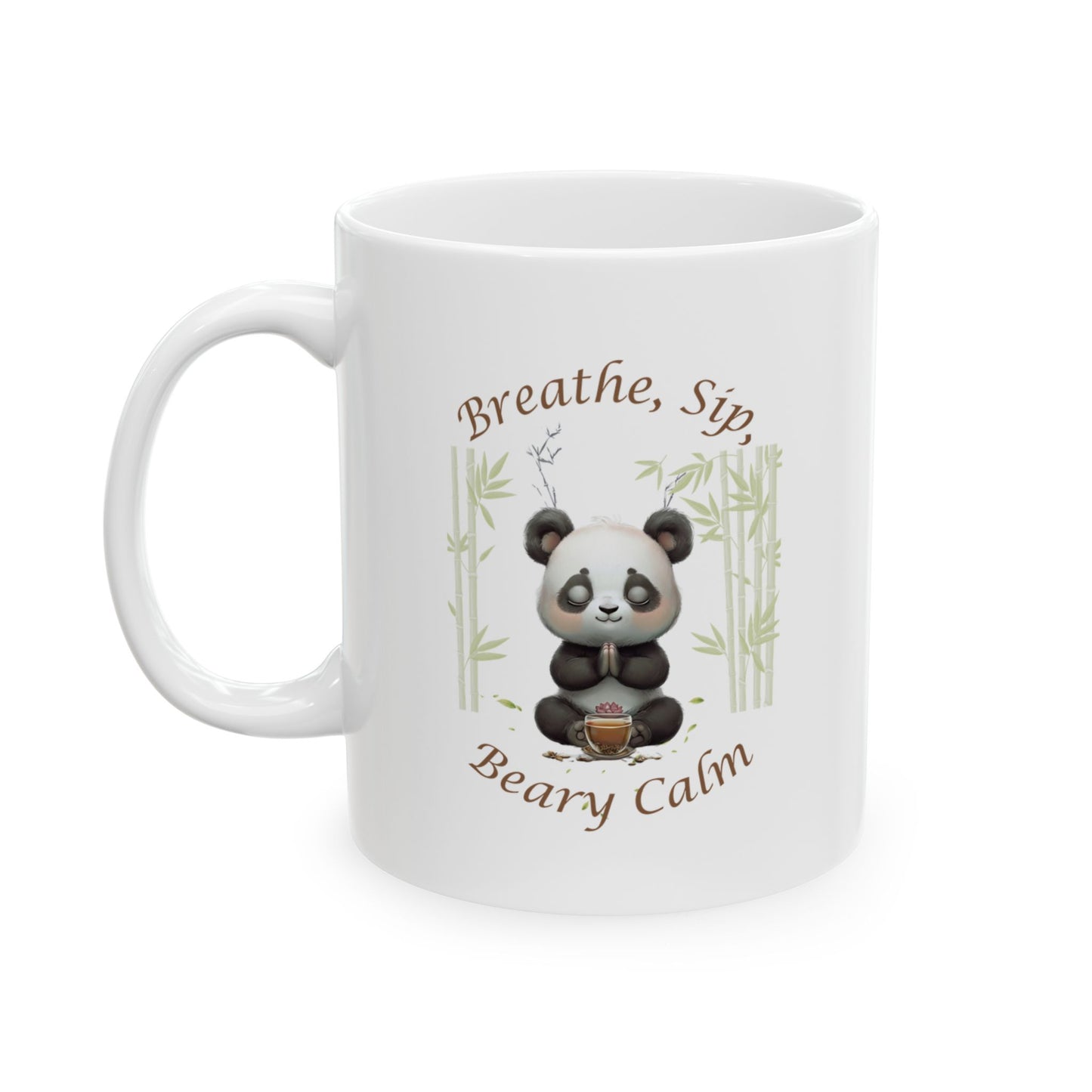 Beary Calm Panda Mug, (11oz, 15oz)