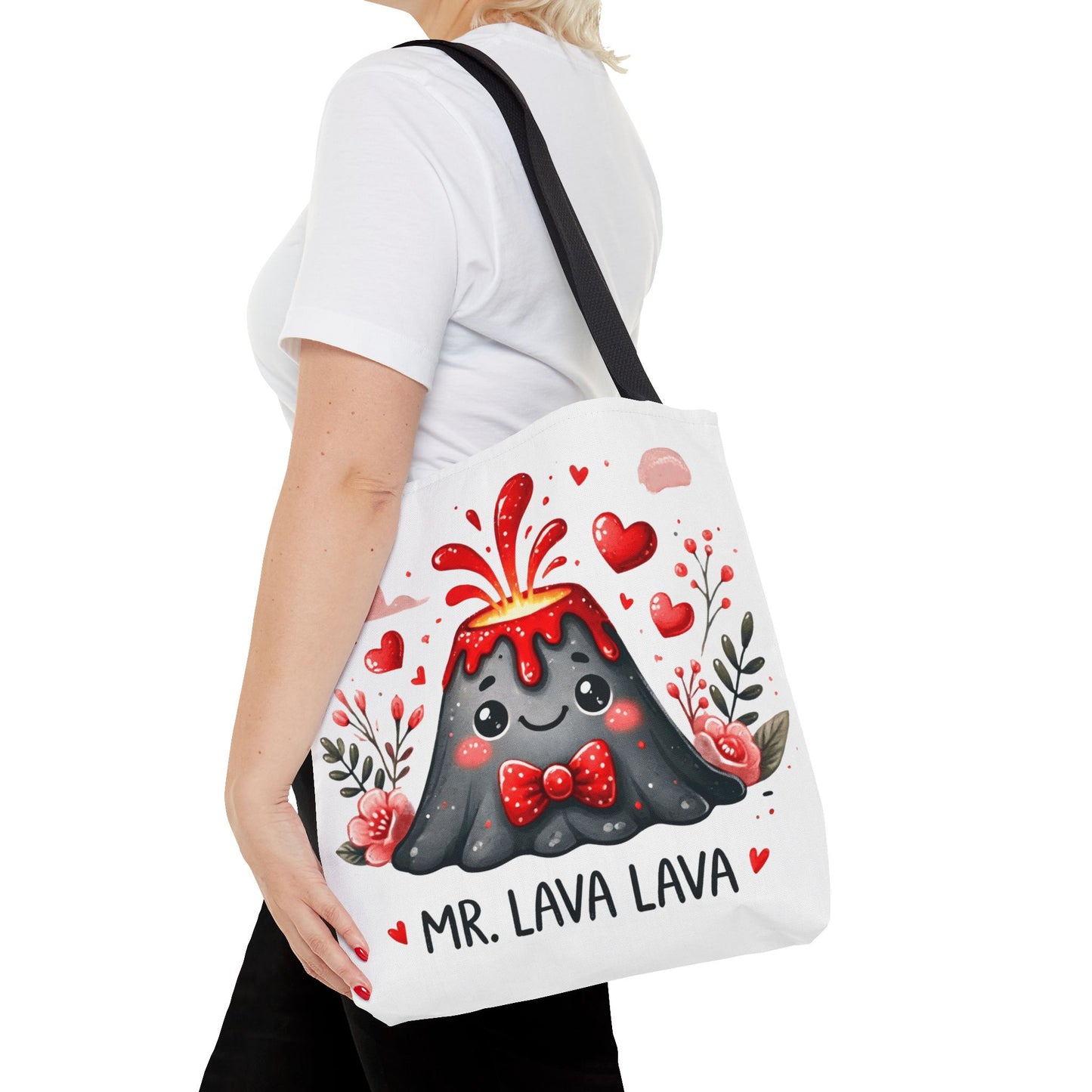 "Mr. Lava Lava Floral Charm" Tote Bag