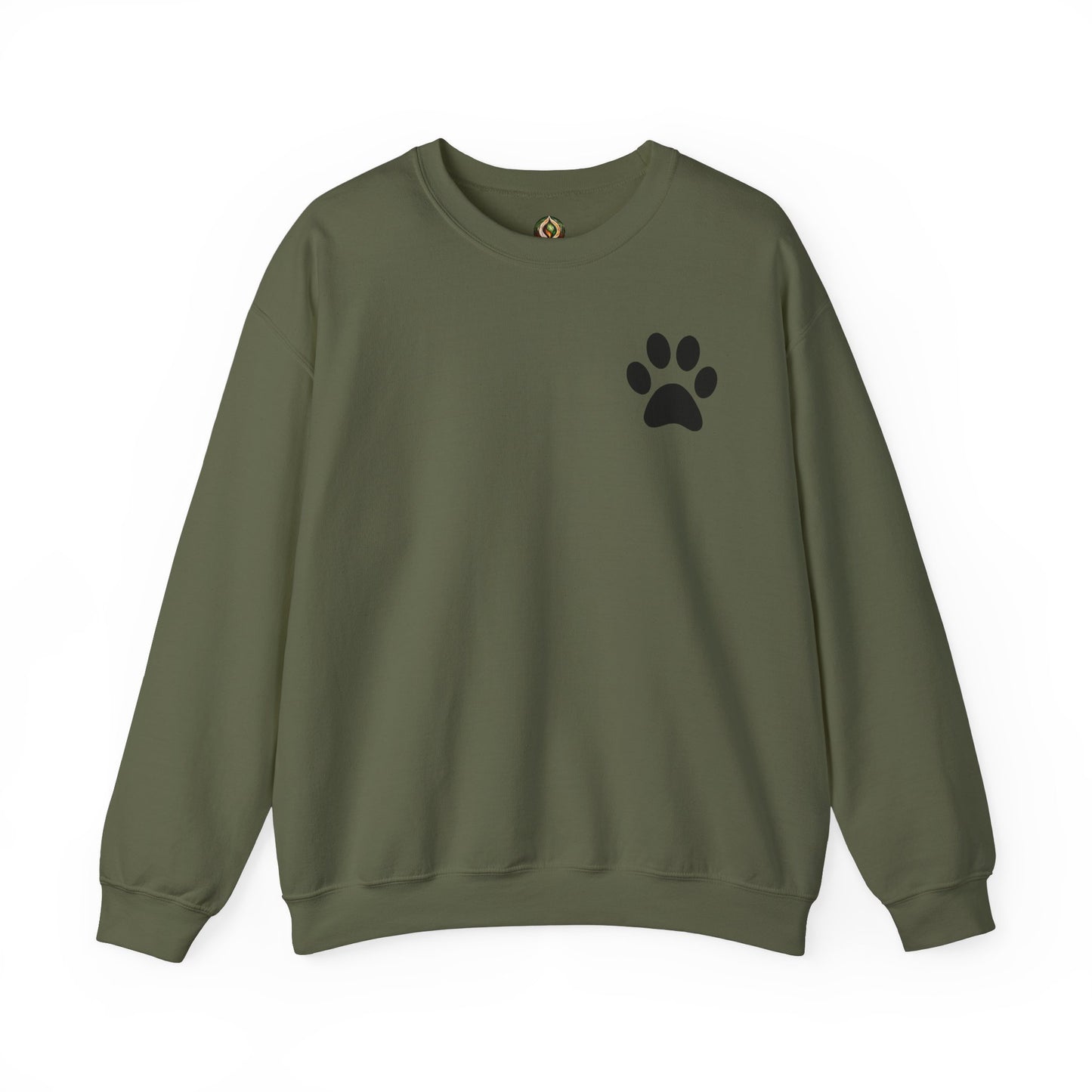 Minimalist Paw Print Crewneck Sweatshirt