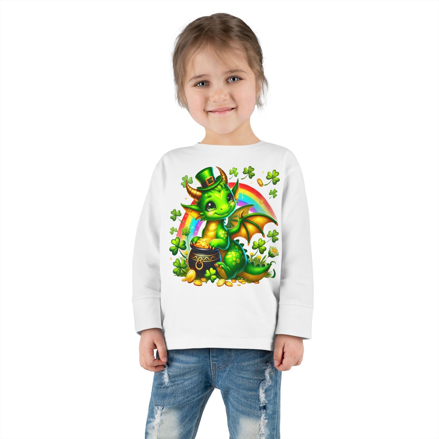 Lucky Little Dragon 🍀 Toddler Long Sleeve Tee