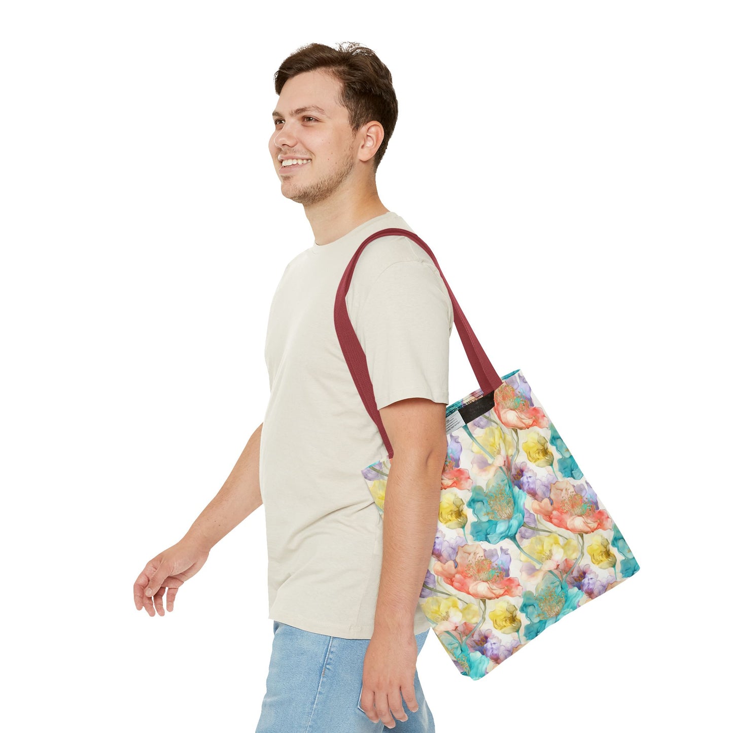 Watercolor Bloom 🌸 Artistic Tote Bag