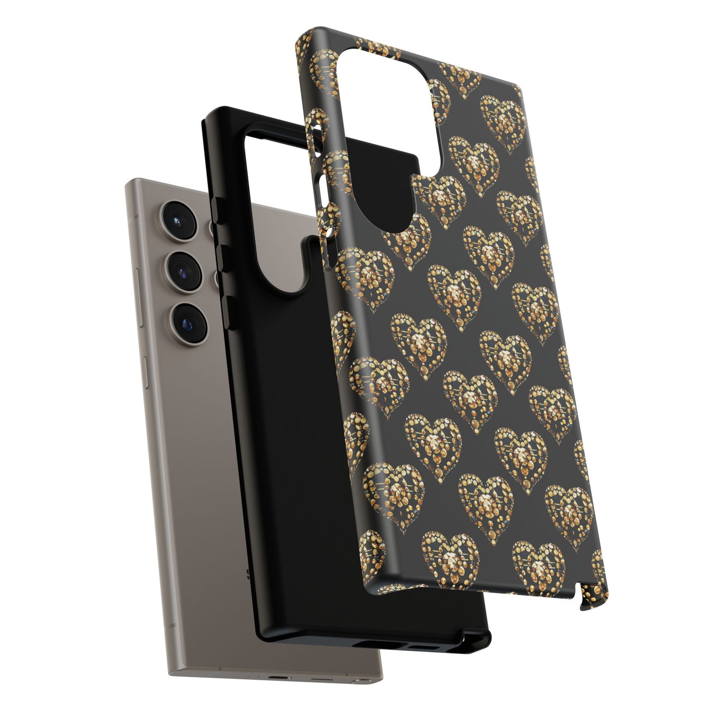 Golden Heart Luxe Phone Case