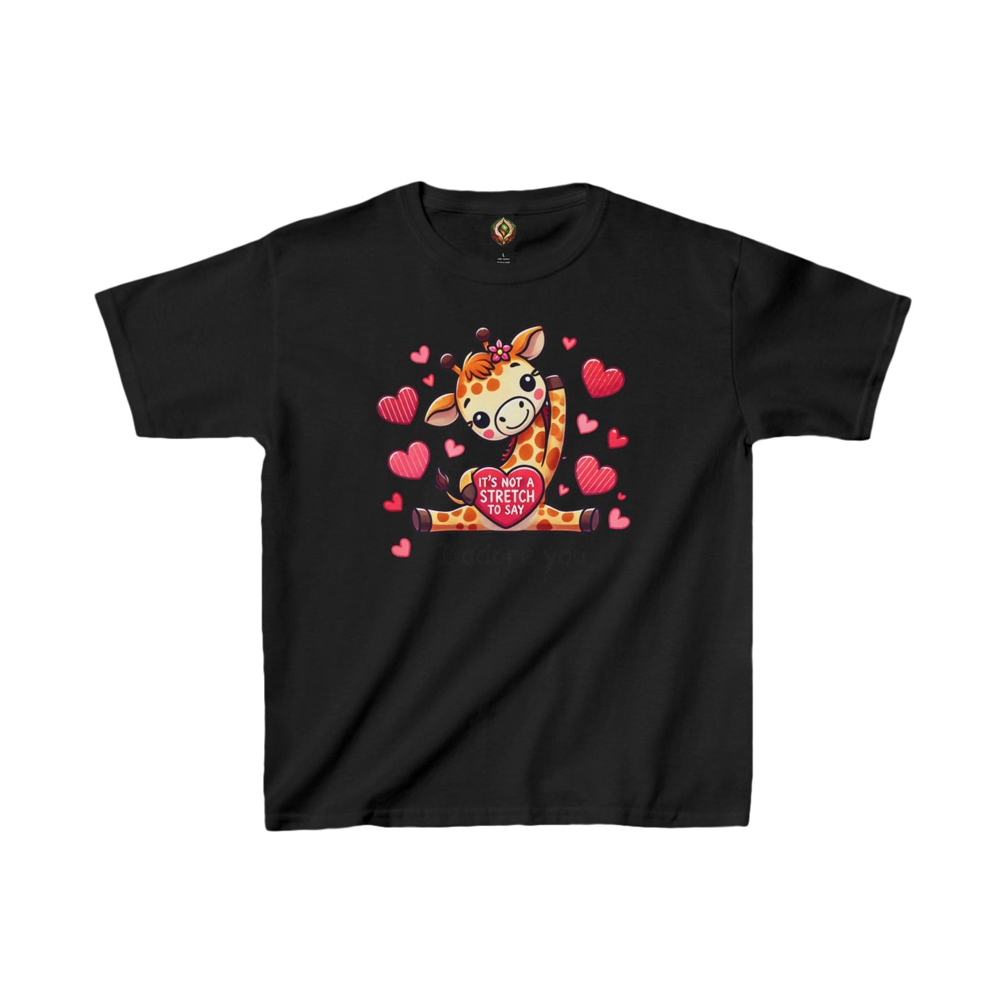 "I Adore You" Giraffe Youth Tee