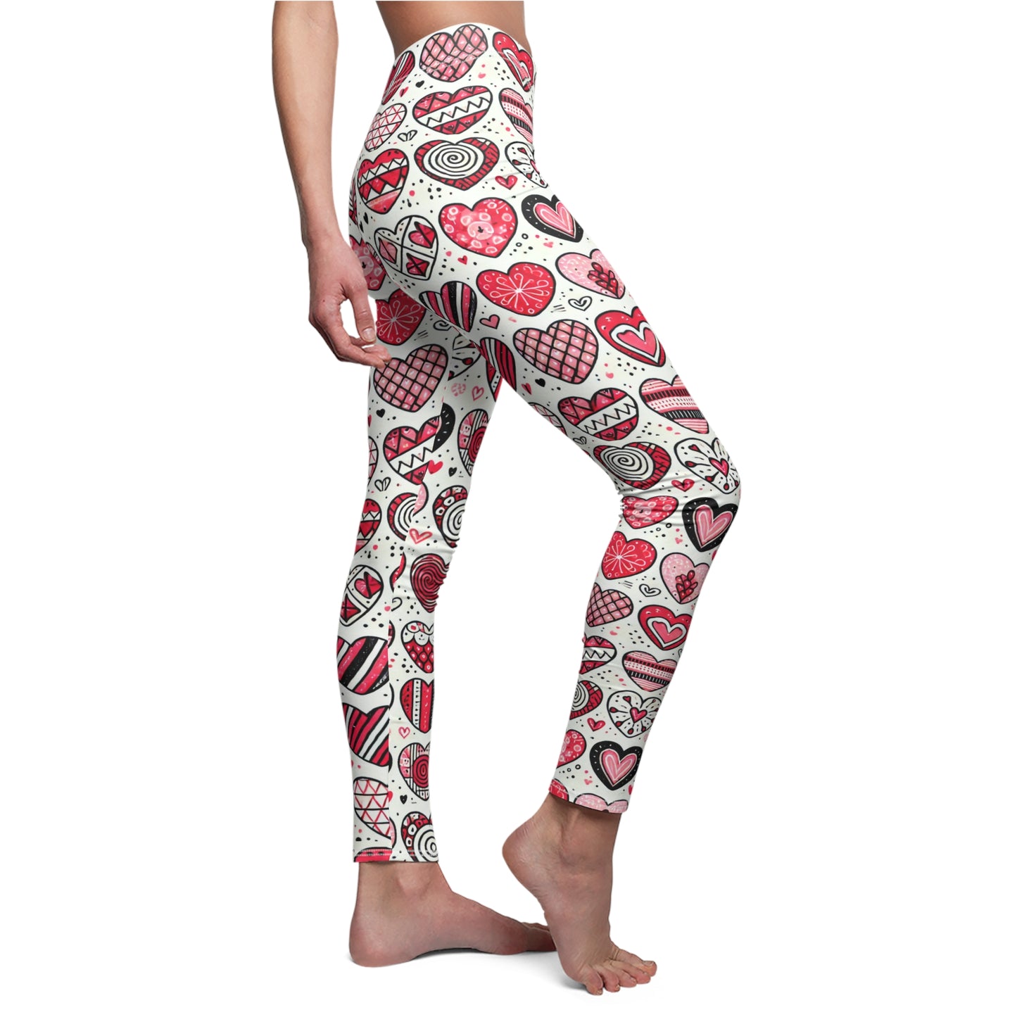 "Heart to Heart" Patterned Leggings