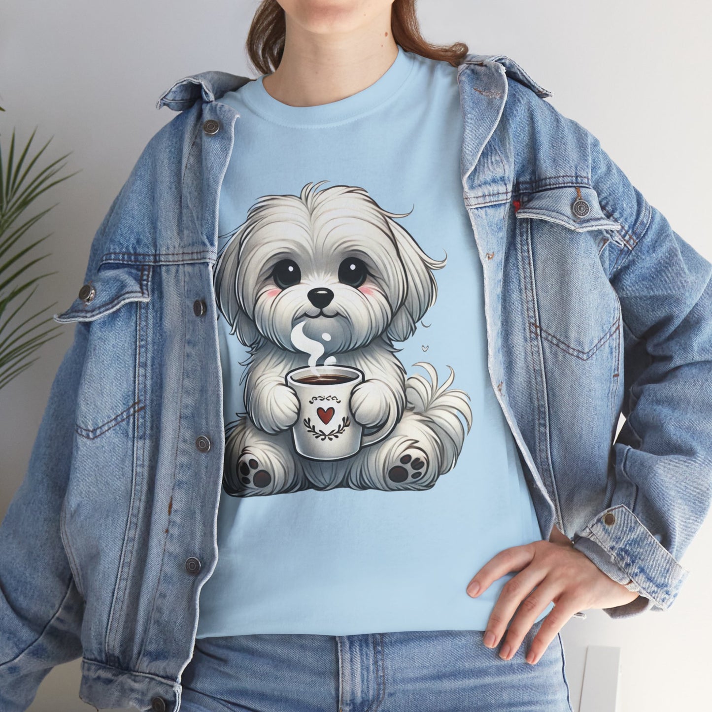 "Puppy Love Coffee Time" Unisex Tee