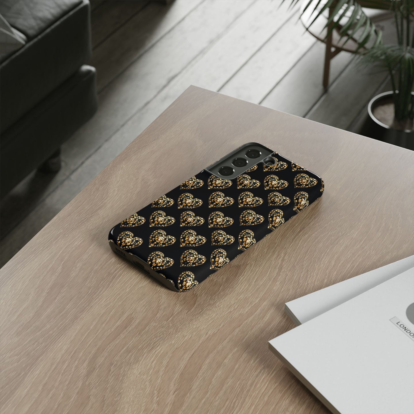 Golden Heart Luxe Phone Case