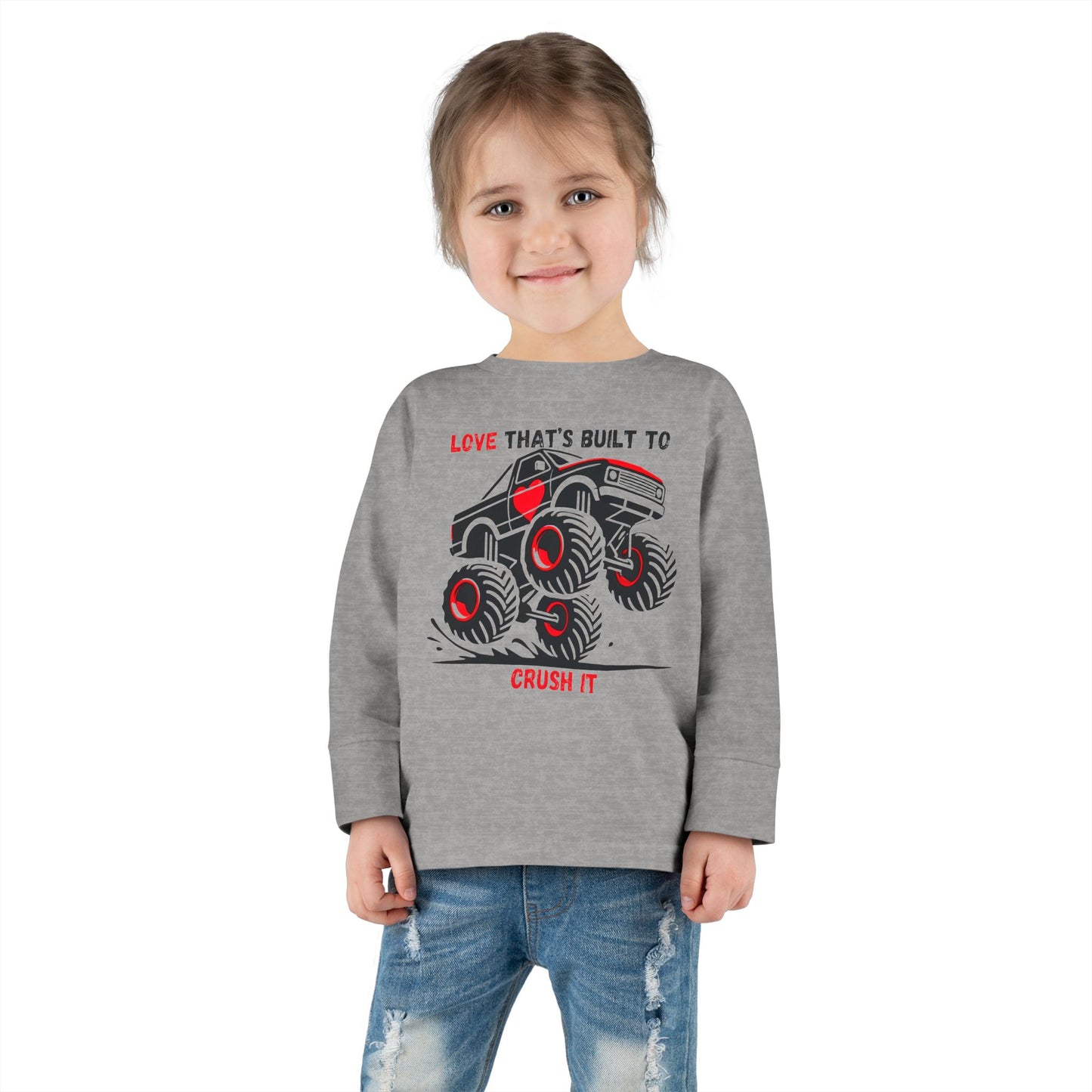 "Built to Crush It" Toddler Long Sleeve Tee