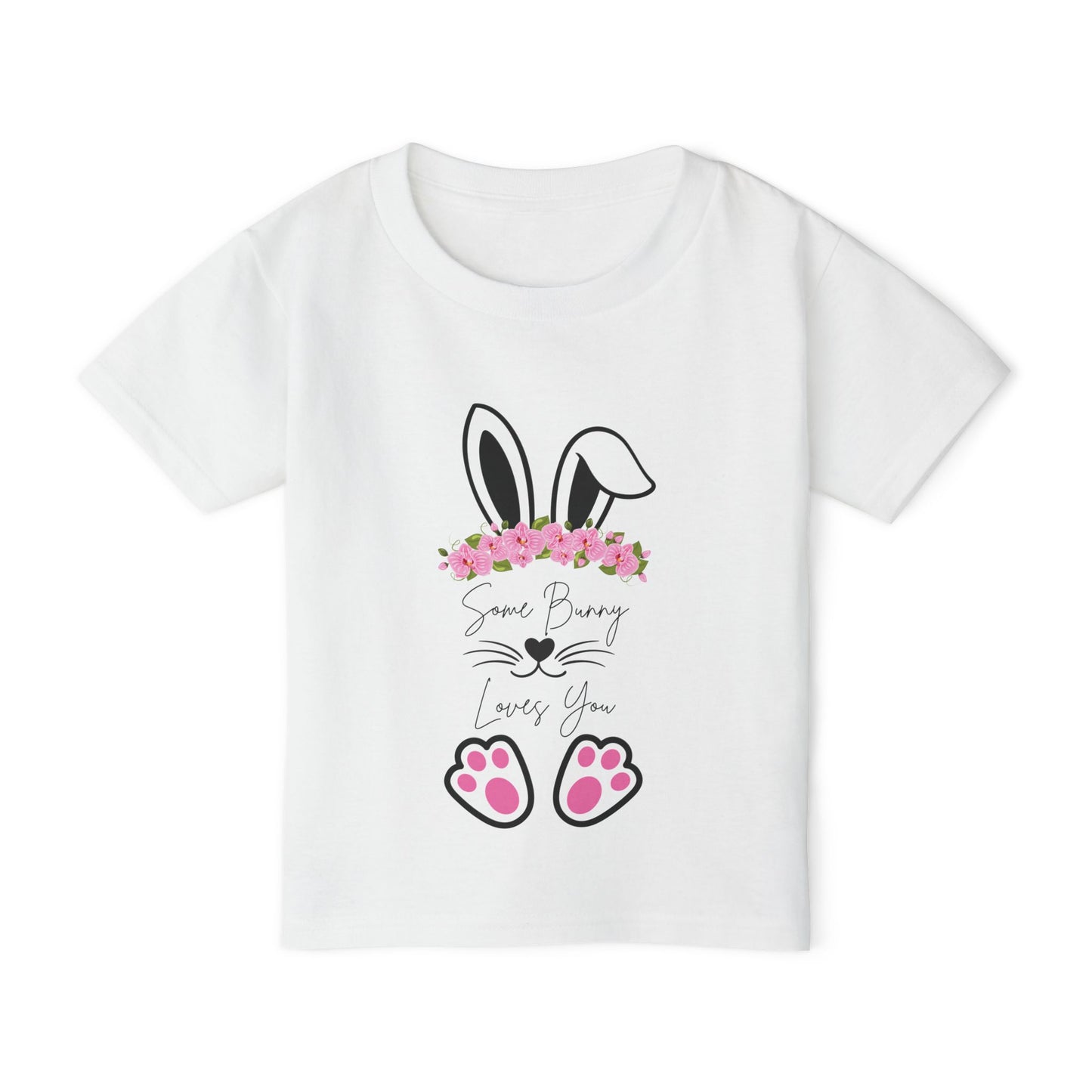 “Some Bunny Loves You” – Toddler Heavy Cotton™ Tee 🐾💗