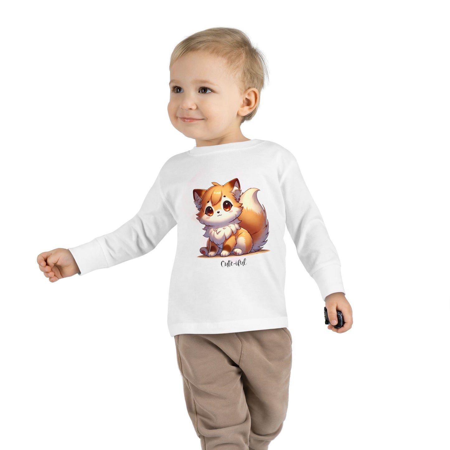 Cute-iful 🦊✨ Toddler Long Sleeve Tee