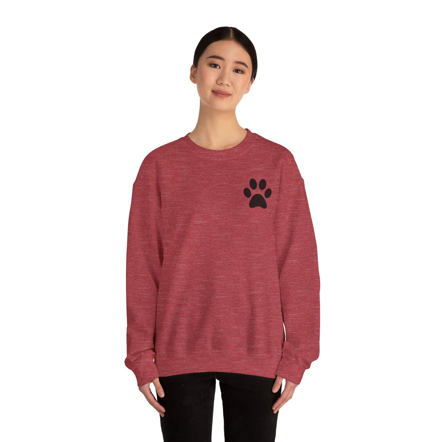 Minimalist Paw Print Crewneck Sweatshirt