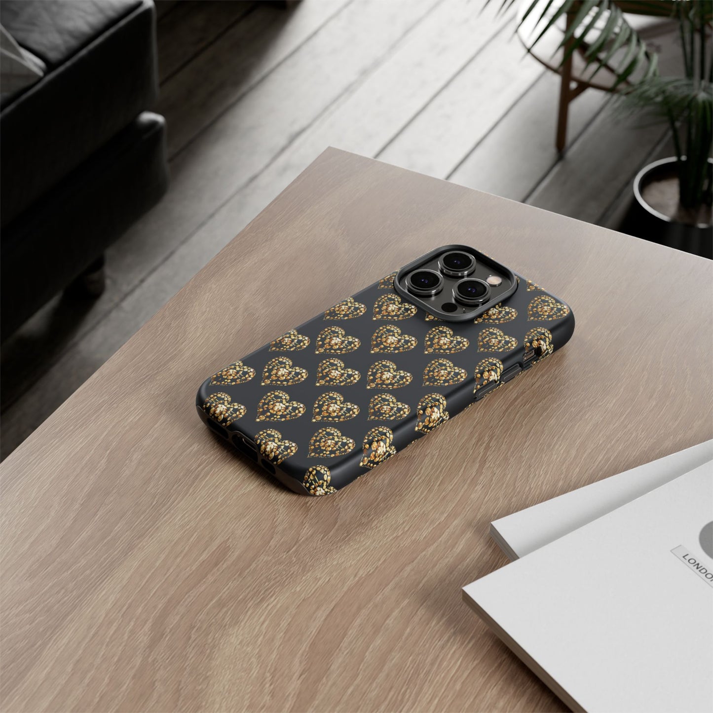 Golden Heart Luxe Phone Case