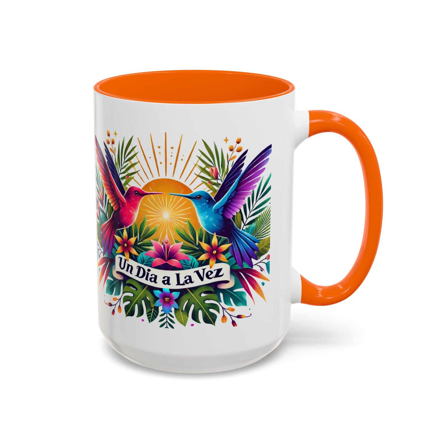 "Un Día a la Vez" Accent Coffee Mug (11oz, 15oz)