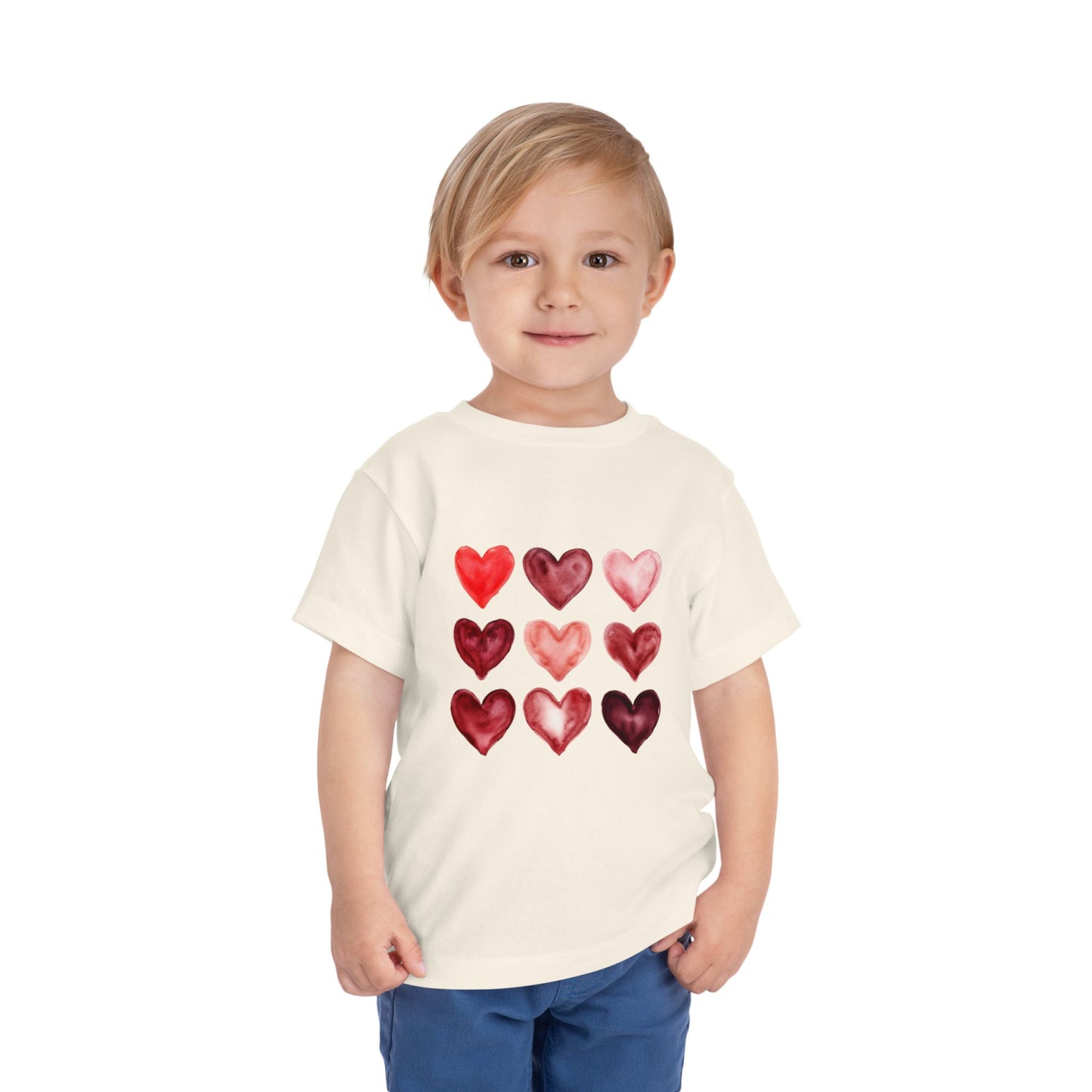 "Little Love Bug" Watercolor Heart Toddler Tee