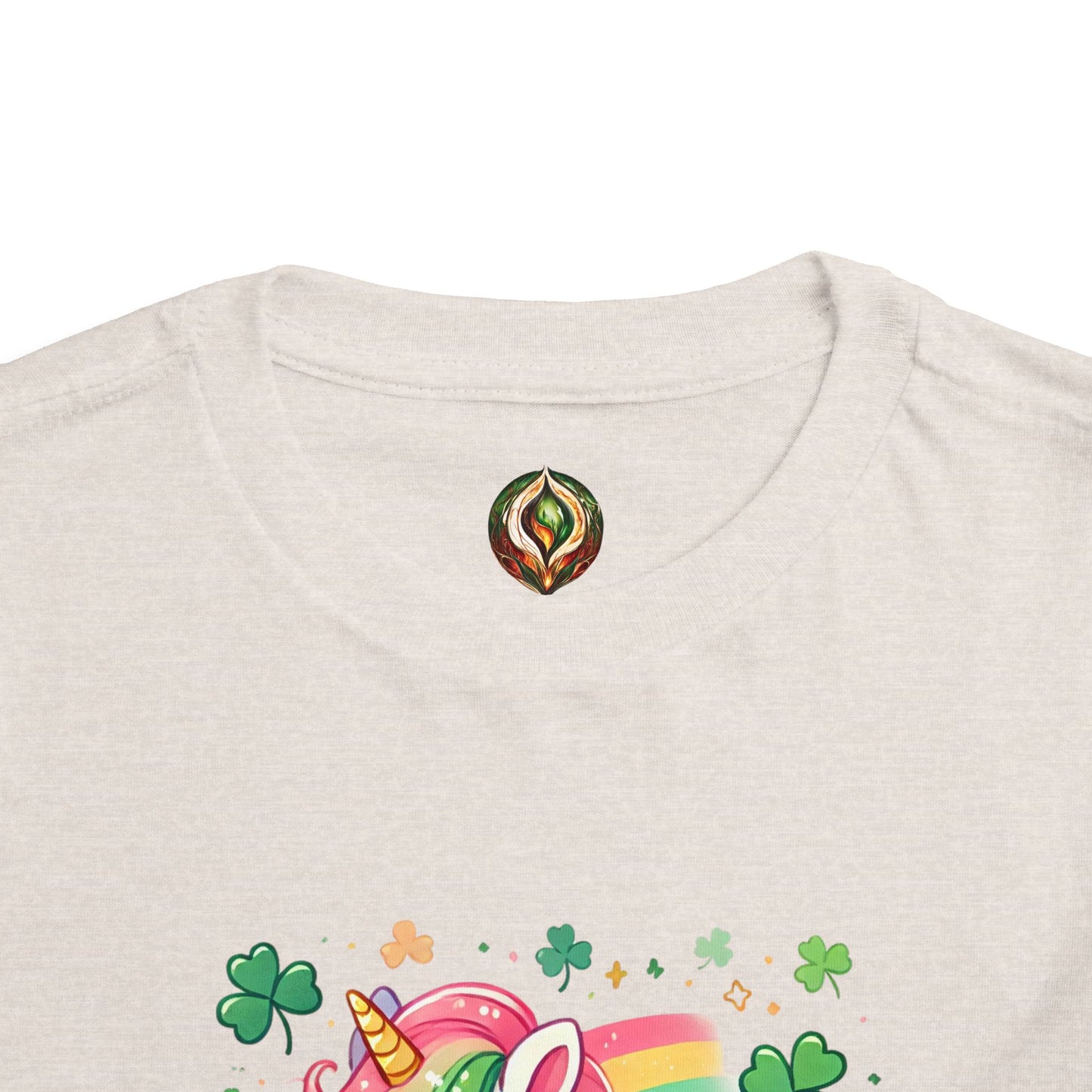 Magical Mischief 🍀 Toddler Tee – Lucky Unicorn Adventure