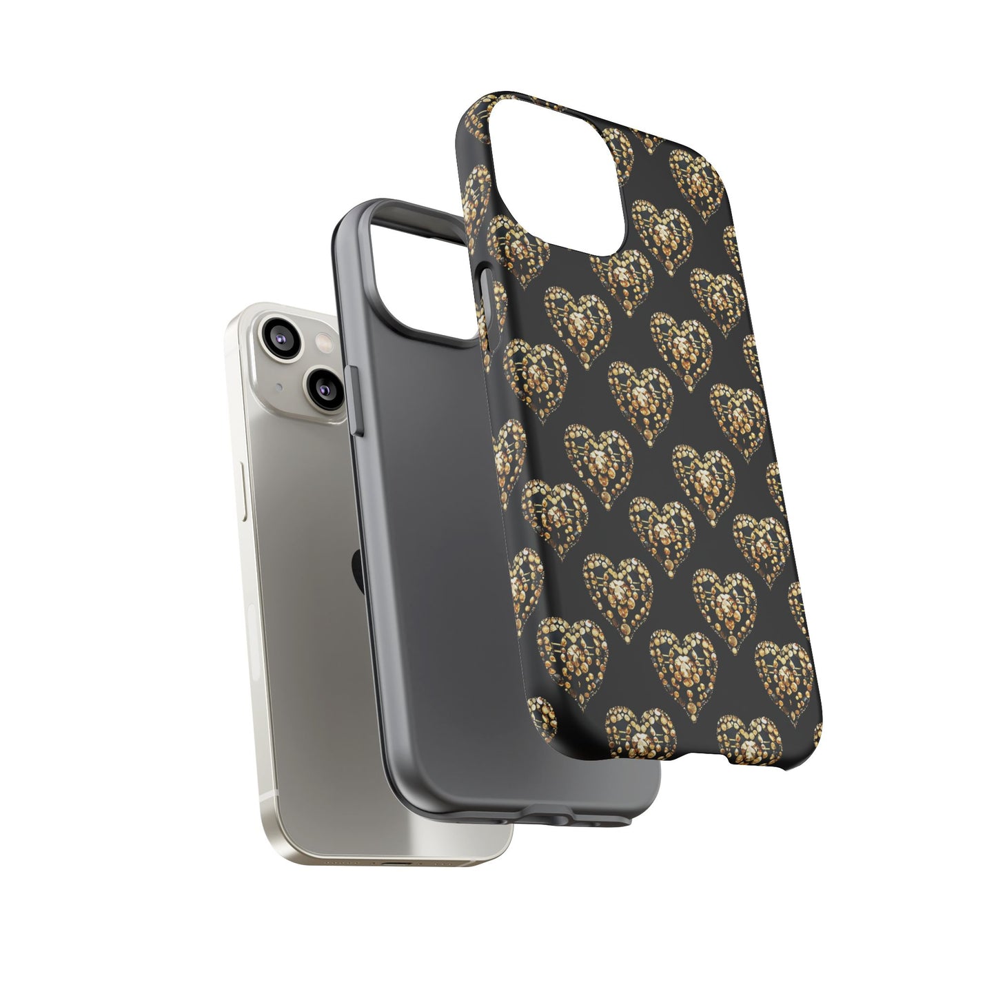 Golden Heart Luxe Phone Case