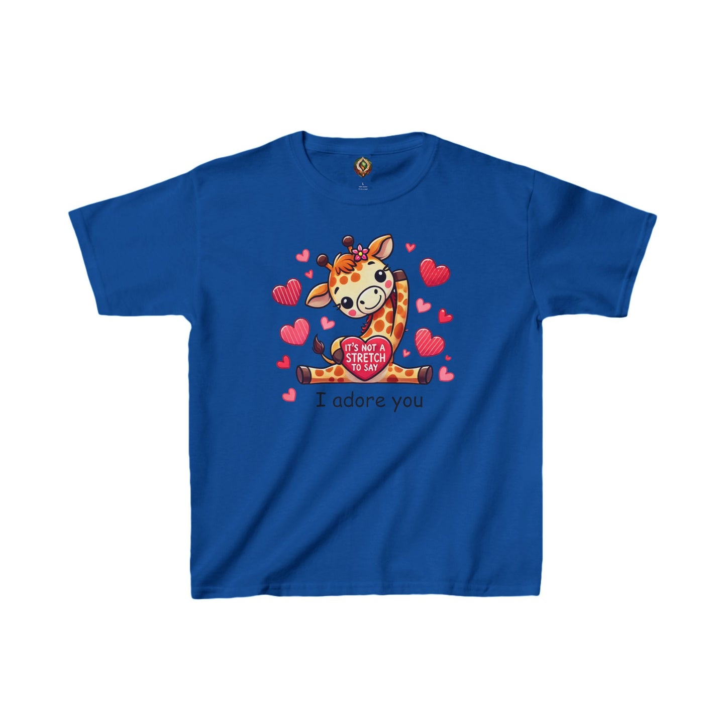 "I Adore You" Giraffe Youth Tee
