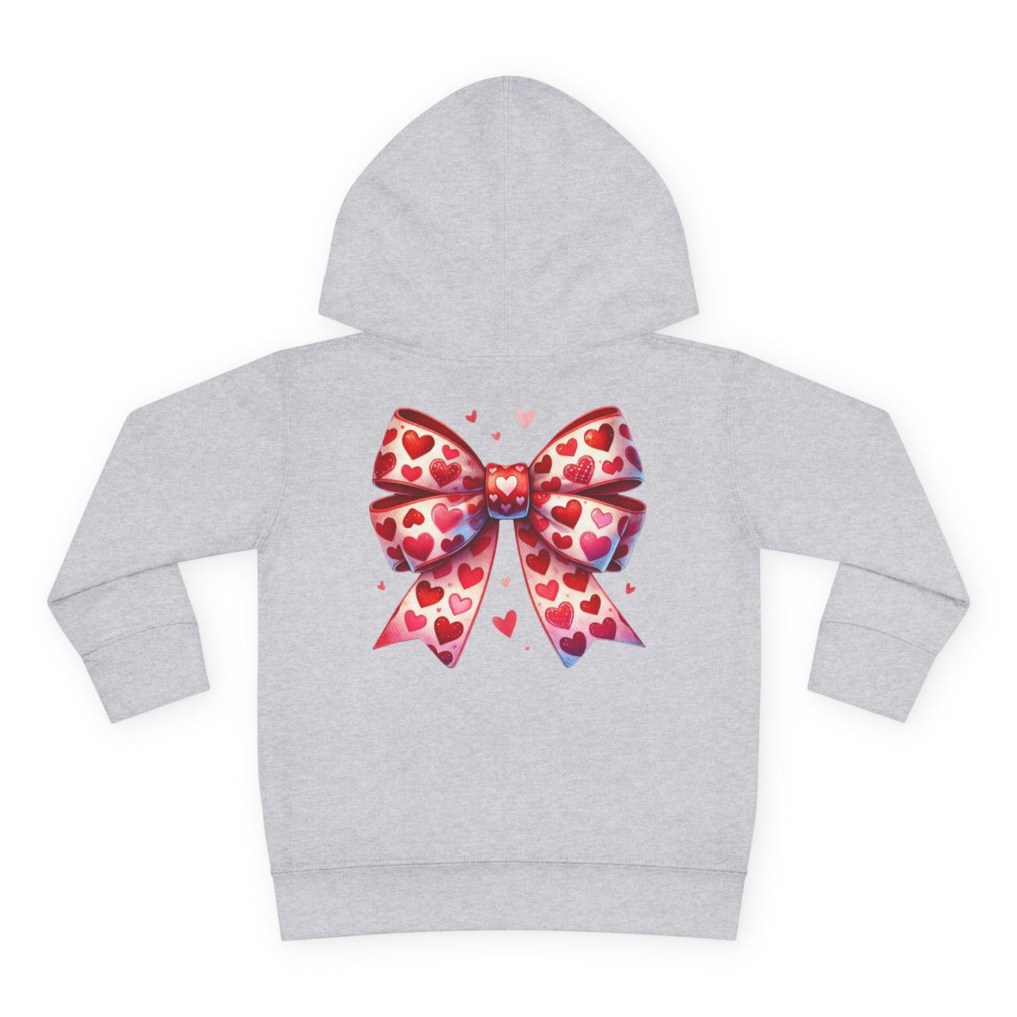 "Tied with Love" Heart Bow Toddler Hoodie