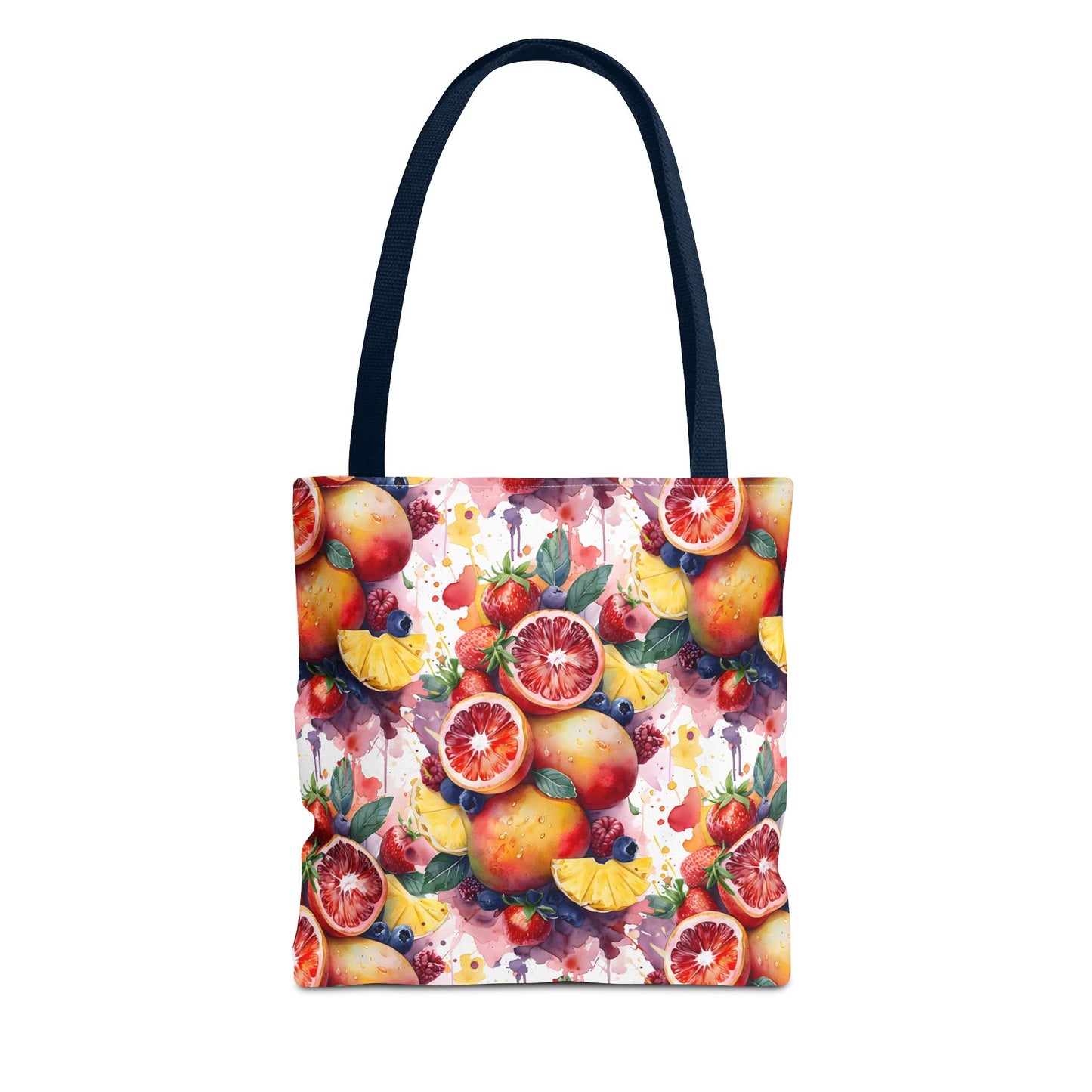 Tropical Splash 🍊🍍 Watercolor Fruit Tote