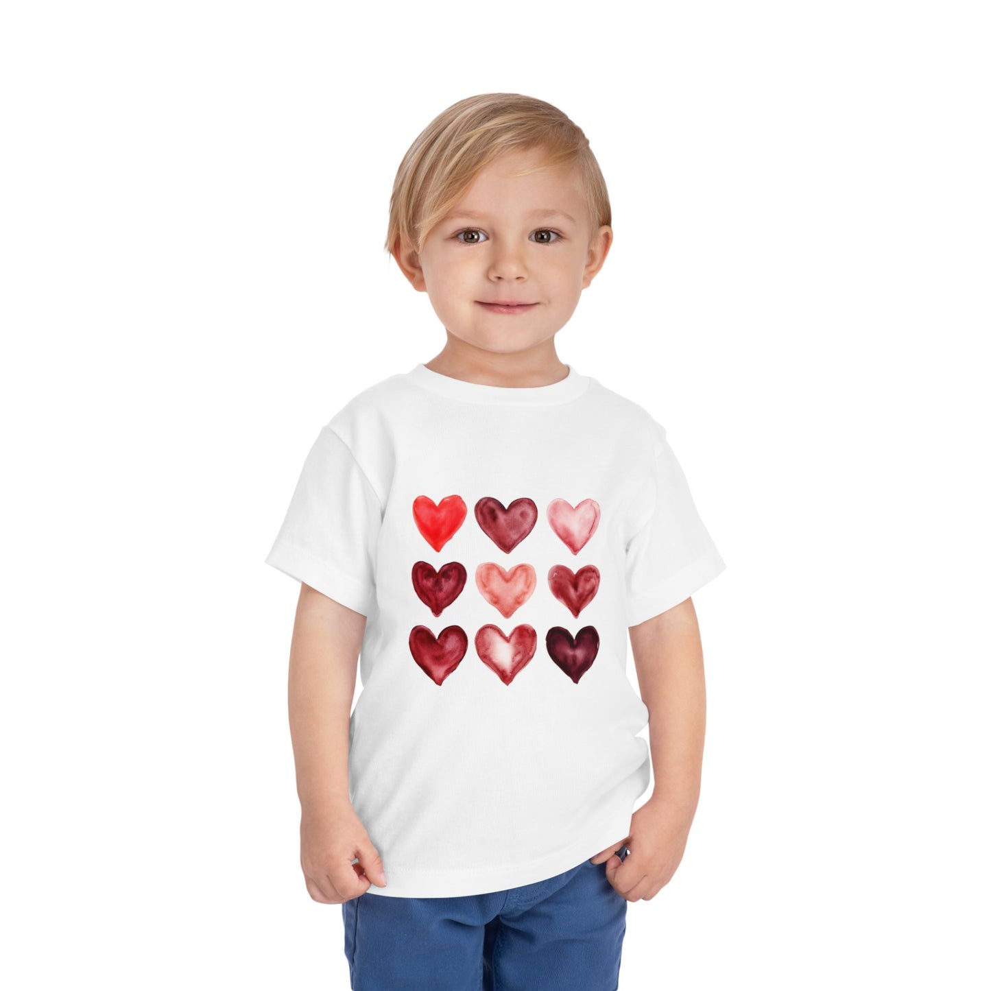 "Little Love Bug" Watercolor Heart Toddler Tee