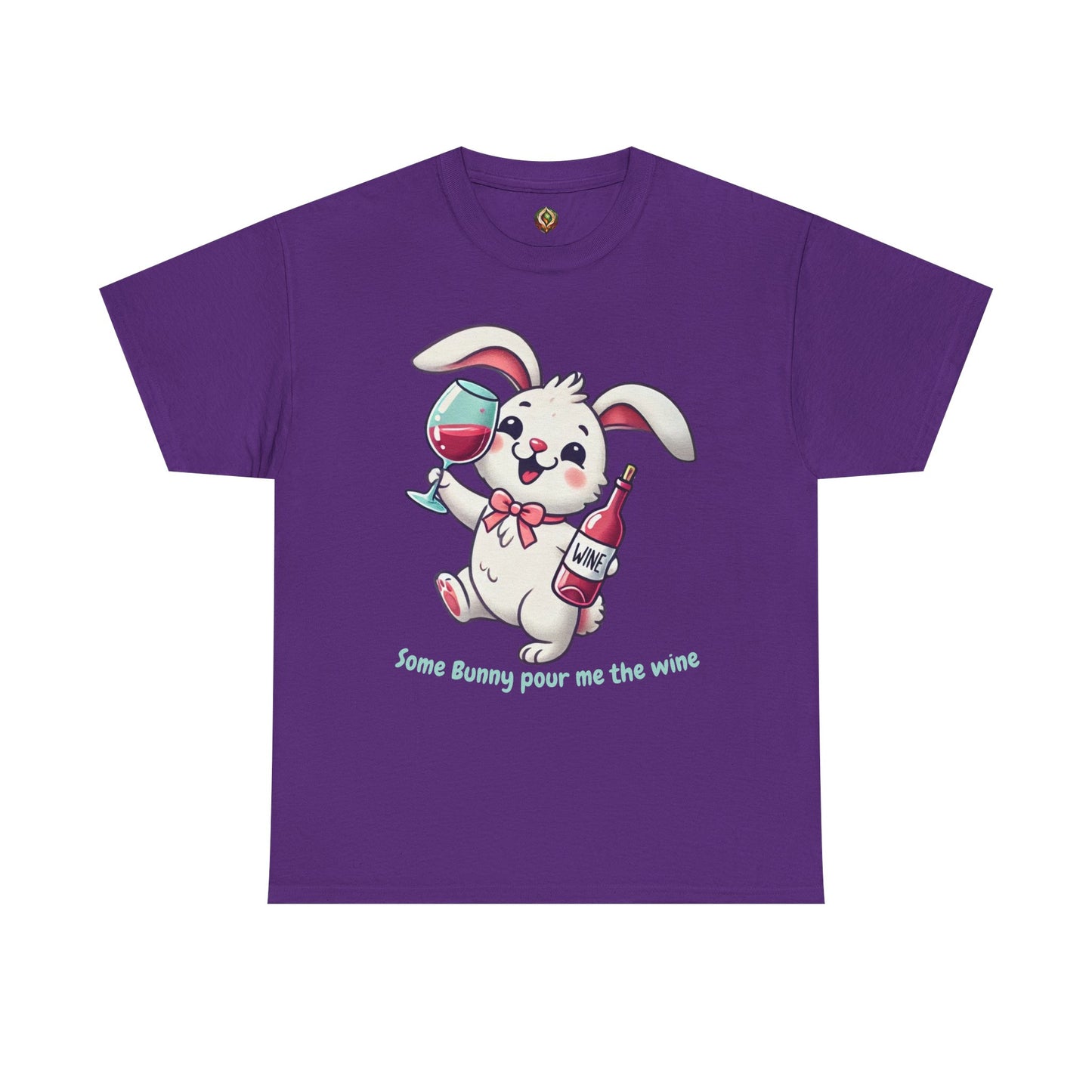 Some Bunny Pour Me the Wine – Unisex Heavy Cotton Tee 🐰🍷
