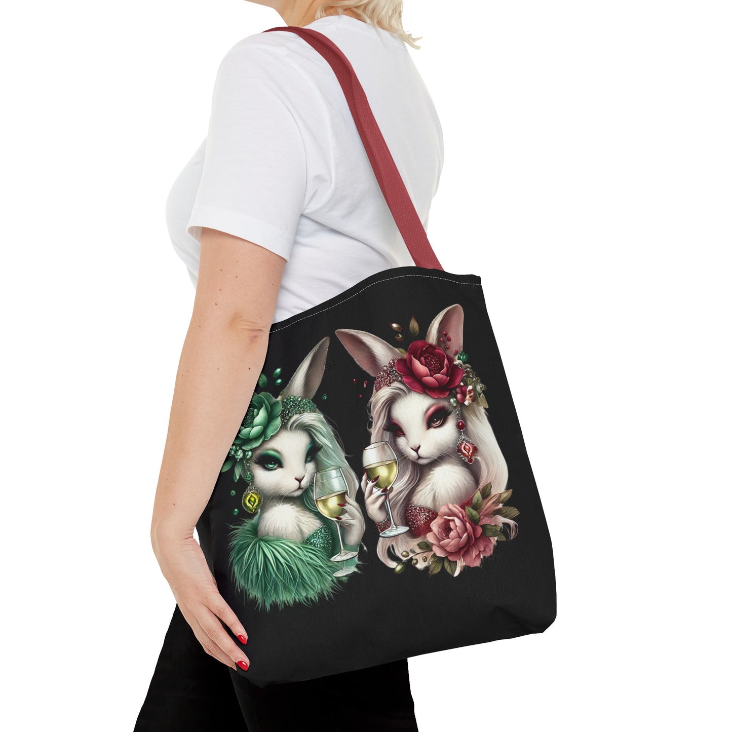 Vero Vino & Rosalie Rouge – Glam Bunny Tote Bag 🍷💅