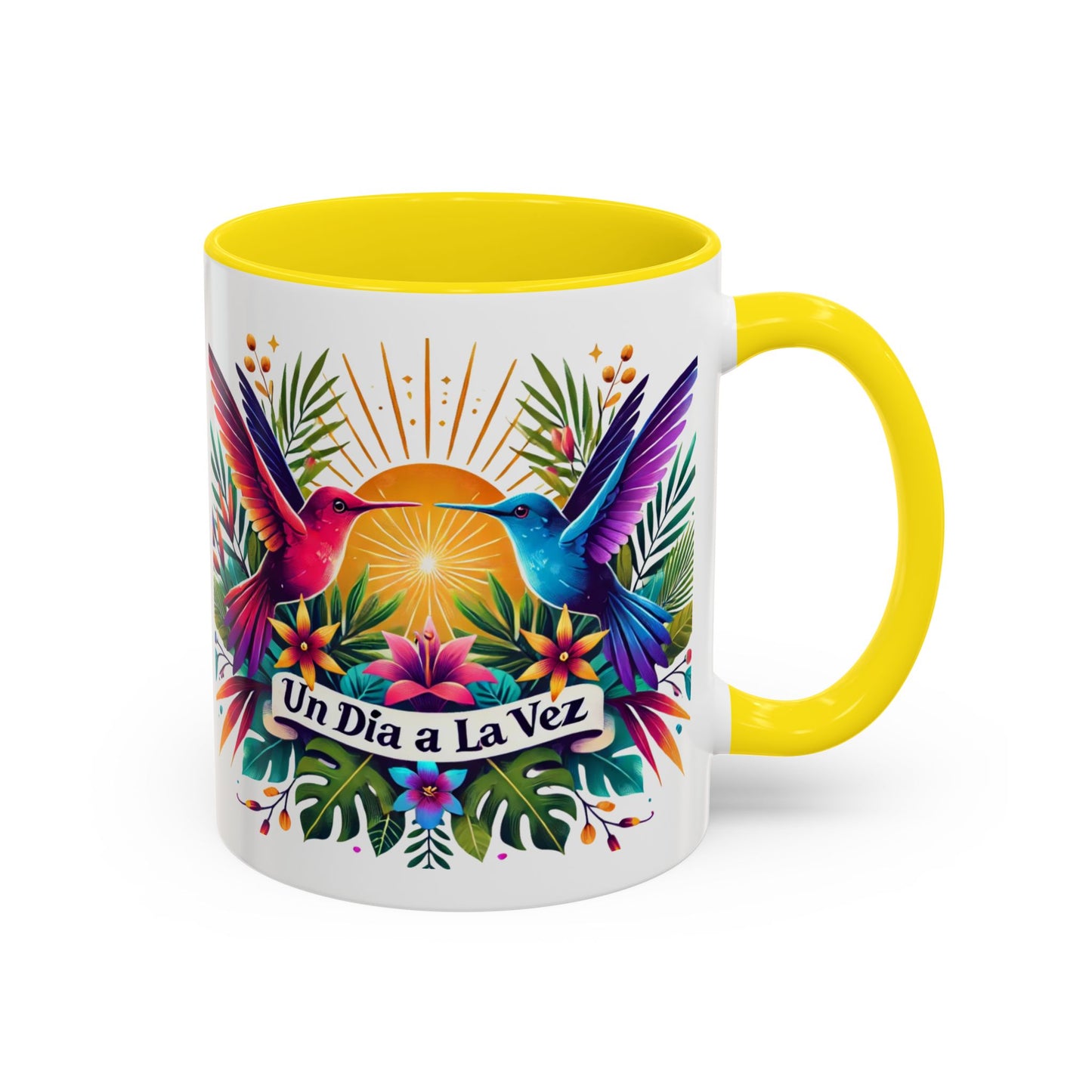 "Un Día a la Vez" Accent Coffee Mug (11oz, 15oz)