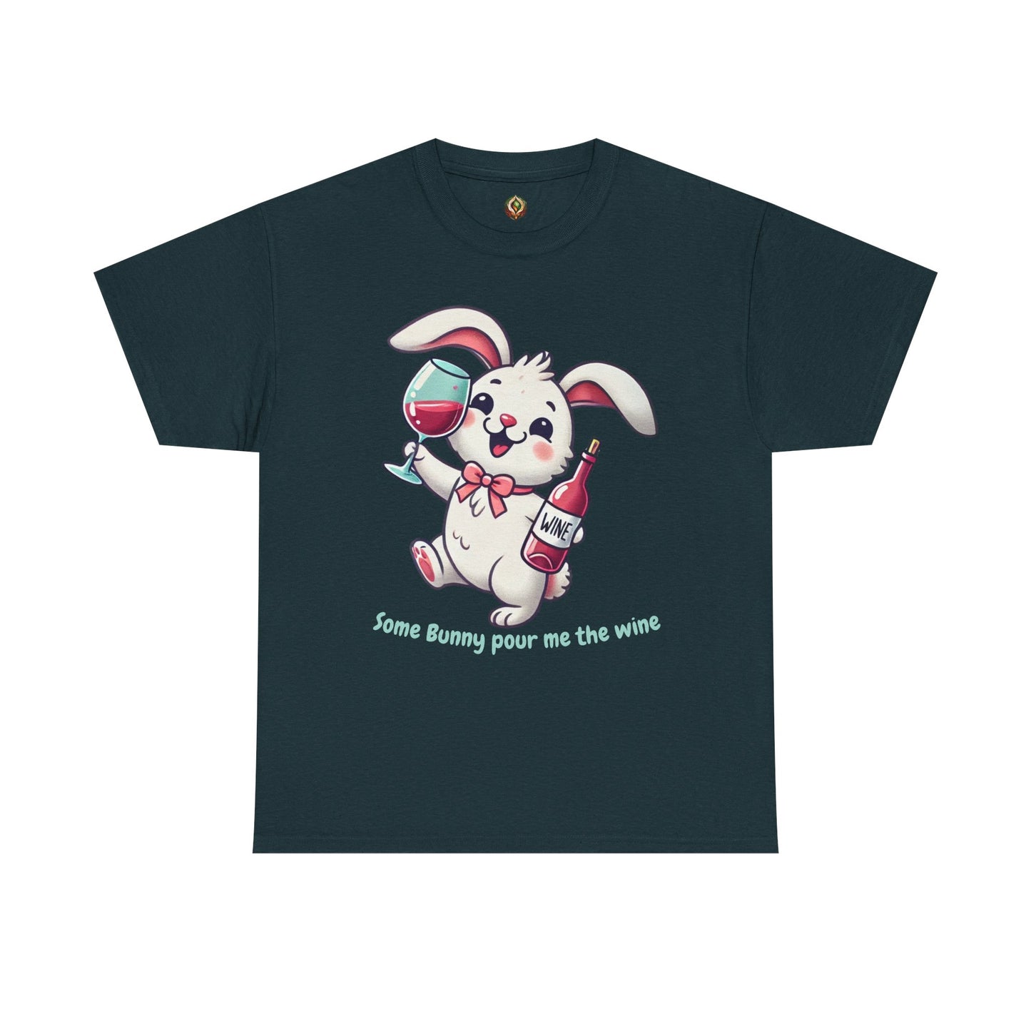 Some Bunny Pour Me the Wine – Unisex Heavy Cotton Tee 🐰🍷